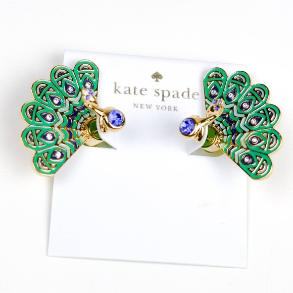 kate spade Jewelry - kate spade peacock earrings